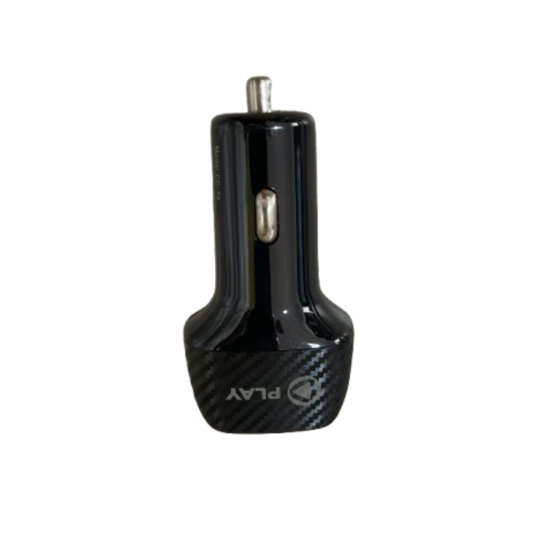 PLAY CC-72 Two Port CAR Charger, USB and Type C
