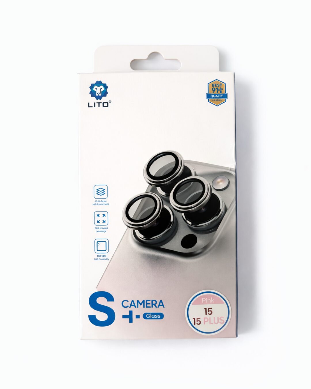 LITO S+ Camera Lens Protector for iPhone 15 Pro/Pro Max